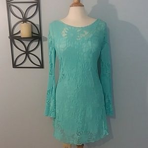 Sun dress / cover up lace eyelet